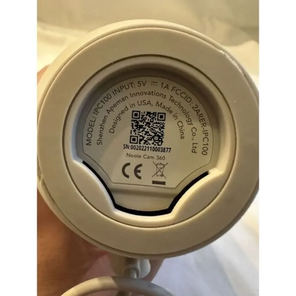 Nooie Cam Indoor Wi-Fi‎ Smart 360 Pan Baby Monitor Security